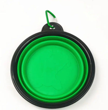 Do silicone dobrável lento de borracha da bacia do cão do alimentador do TPE bacias aumentadas dobráveis portáteis do cão