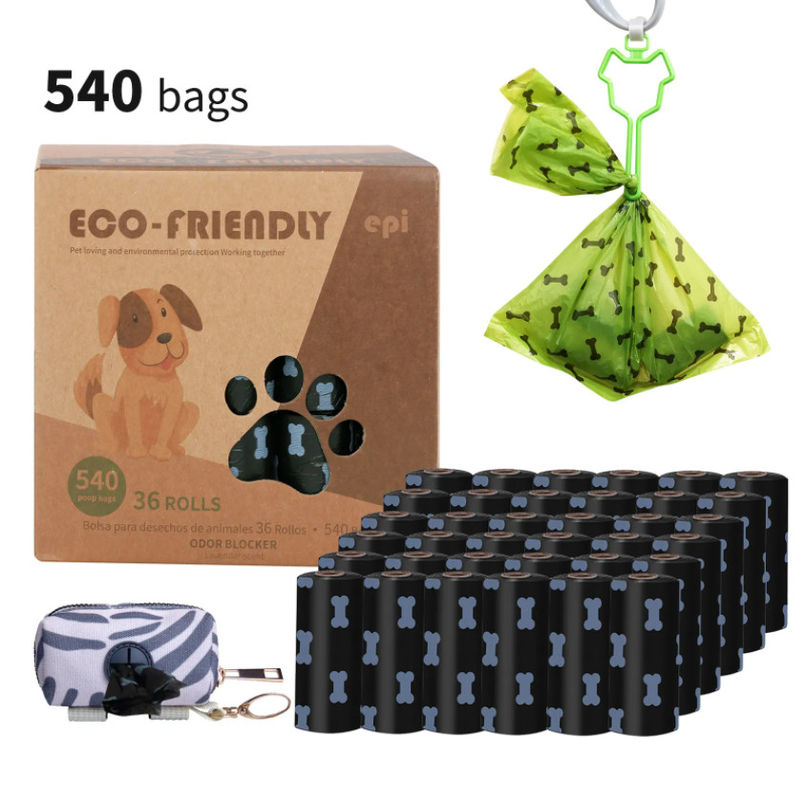 Saco Compostable amigável biodegradável feito sob encomenda do tombadilho do saco 100% Eco do tombadilho do cão da fécula de milho